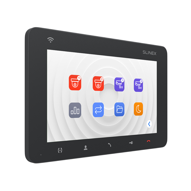 Slinex SM-07N Cloud цвет графит. 7" Компактный видеодомофон с функцией переадресации вызова