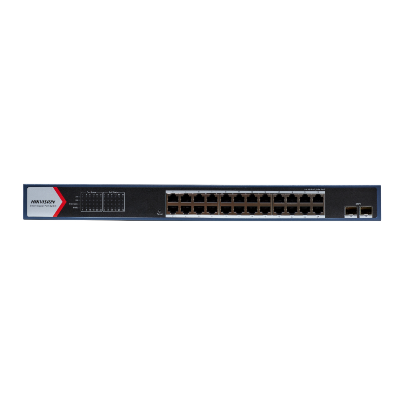 Hikvision DS-3E1726HP-SI-24P2X Коммутатор 24-портовый PoE