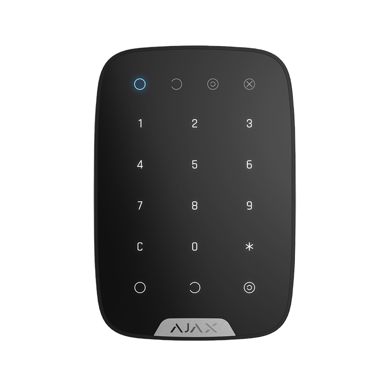Ajax Fibra KeyPad черный Проводная сенсорная клавиатура