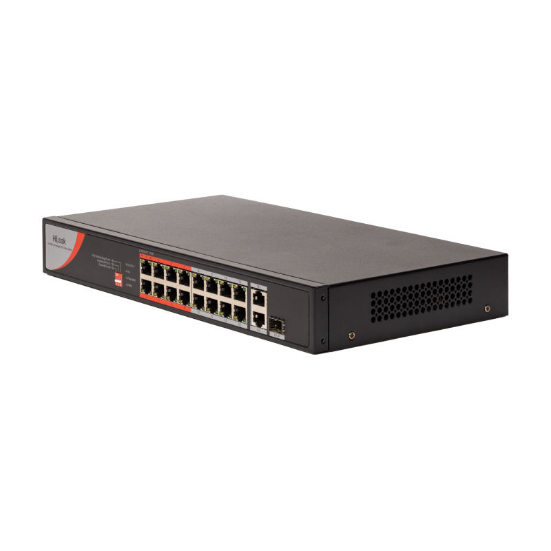 HiLook NS-0318P-130(C) Коммутатор 16-портовый неуправляемый PoE