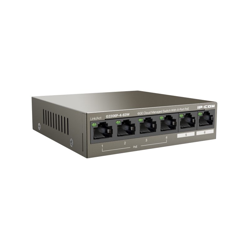 IP-Com G2206P-4-63W Коммутатор 4-портовый управляемый PoE