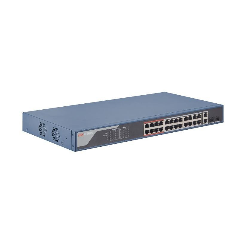 Hikvision DS-3E1326P-EI/M Коммутатор 24-портовый PoE, управление через Hik-Partner Pro