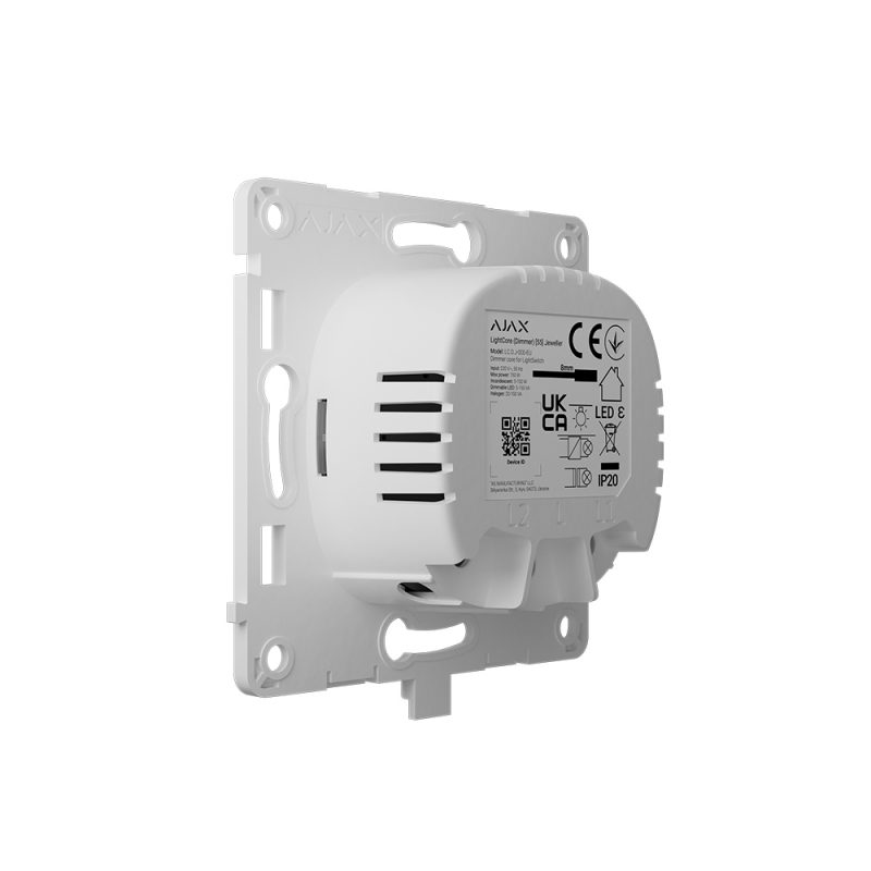 Ajax LightCore (Dimmer) Беспроводной сенсорный выключатель света с кроссовером