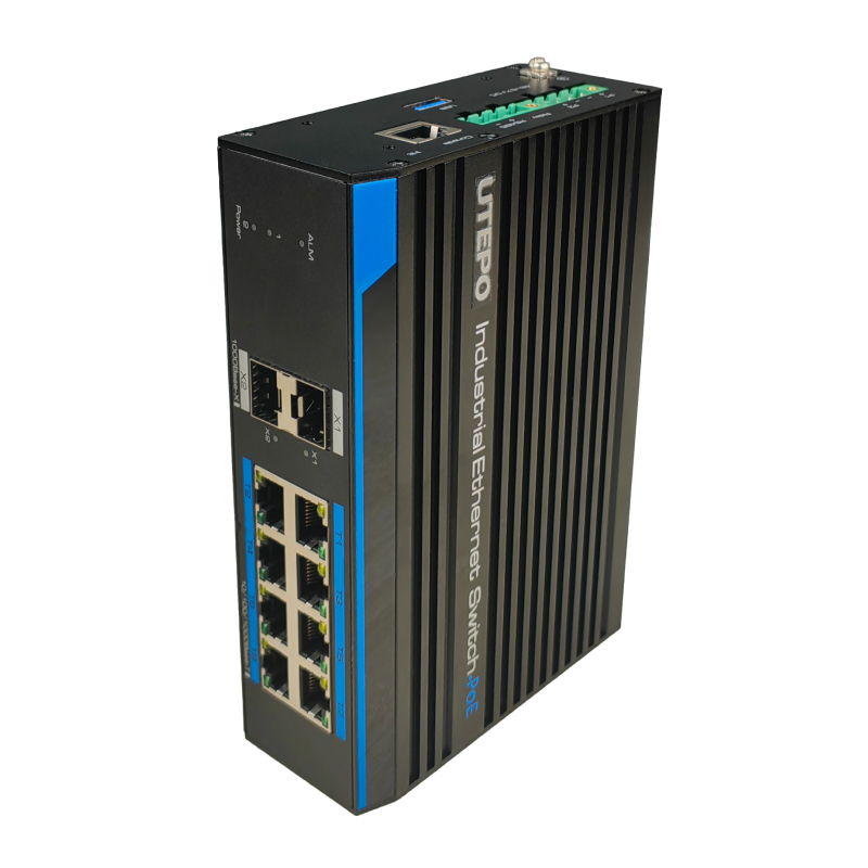 UTEPO UTP7310S-PSB Промышленный 8-портовый управляемый коммутатор Hi-PoE