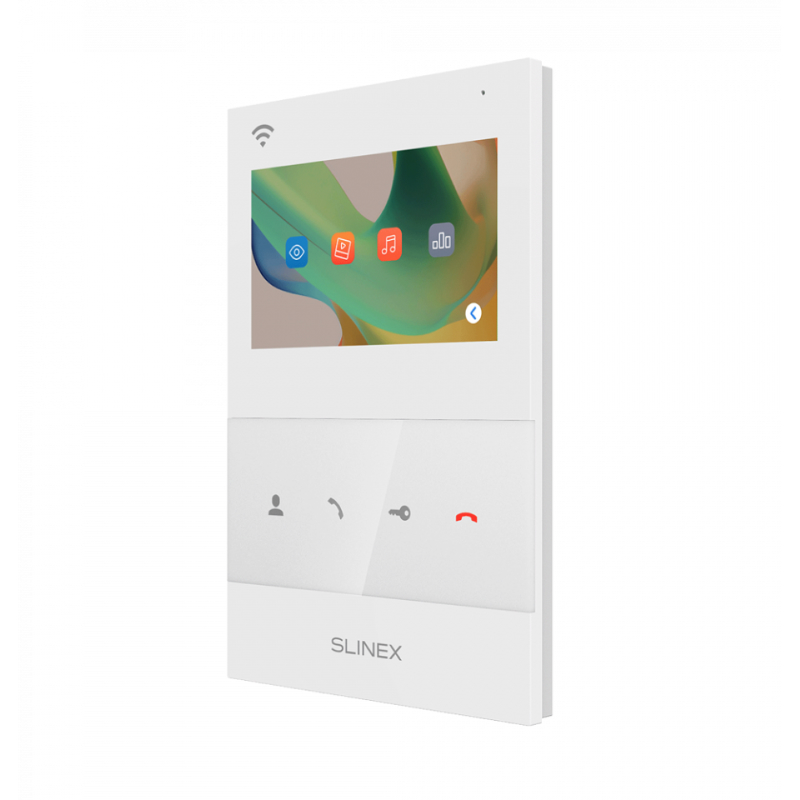 Slinex SQ-04N Cloud цвет белый. 4" Цветной домофон c программной детекцией движения.