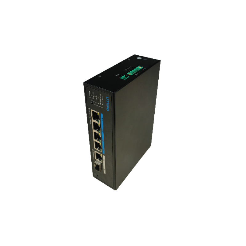 UTEPO UTP6306TS-PSD-PDD Промышленный 4-портовый неуправляемый коммутатор PoE