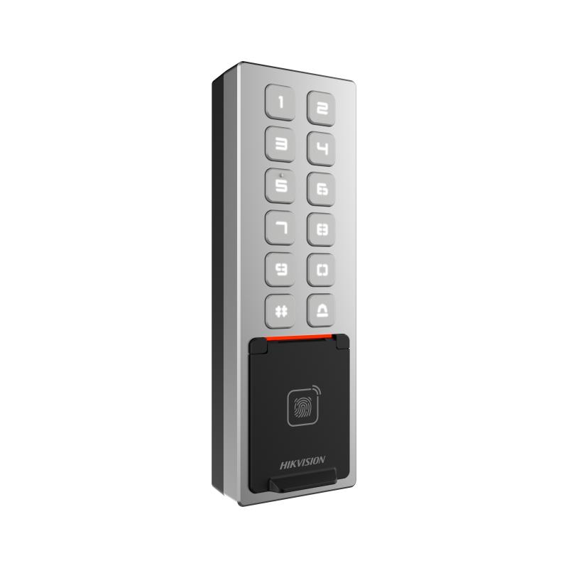 Hikvision DS-K1T805MBFWX Терминал доступа со встроенным считывателем Mifare и отпечатков пальцев