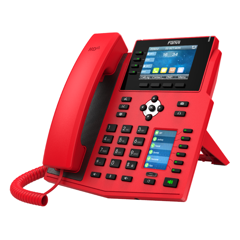 Fanvil X5U IP телефон красный