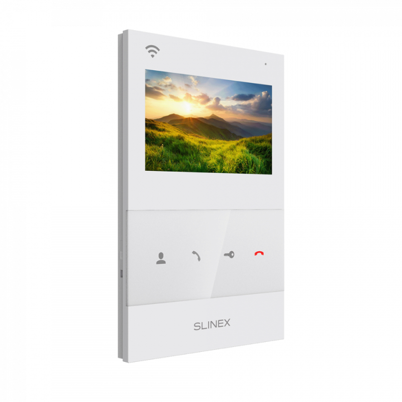 Slinex SQ-04N Cloud цвет белый. 4" Цветной домофон c программной детекцией движения.