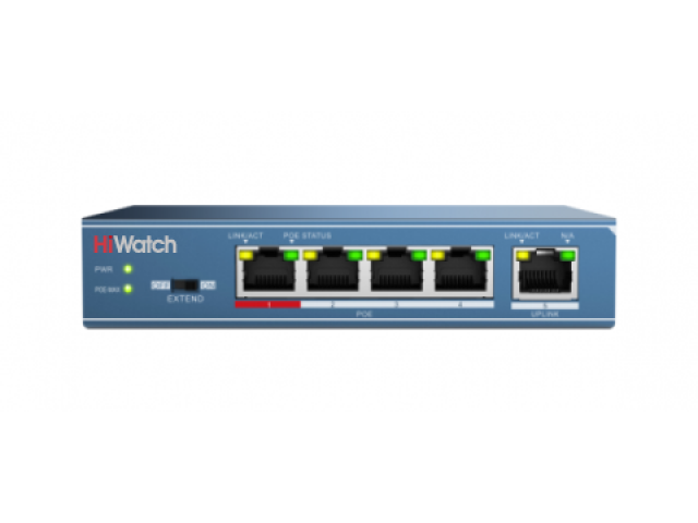 Коммутатор DS-3E0105P-E/M(B) 5 портов PoE