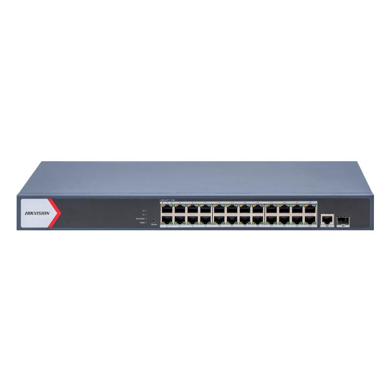 Hikvision DS-3E1526P-EI Коммутатор 24-портовый неуправляемый PoE