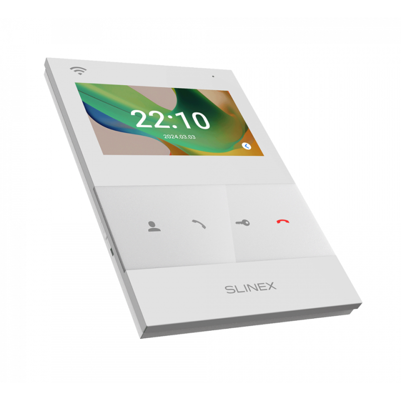 Slinex SQ-04N Cloud цвет белый. 4" Цветной домофон c программной детекцией движения.