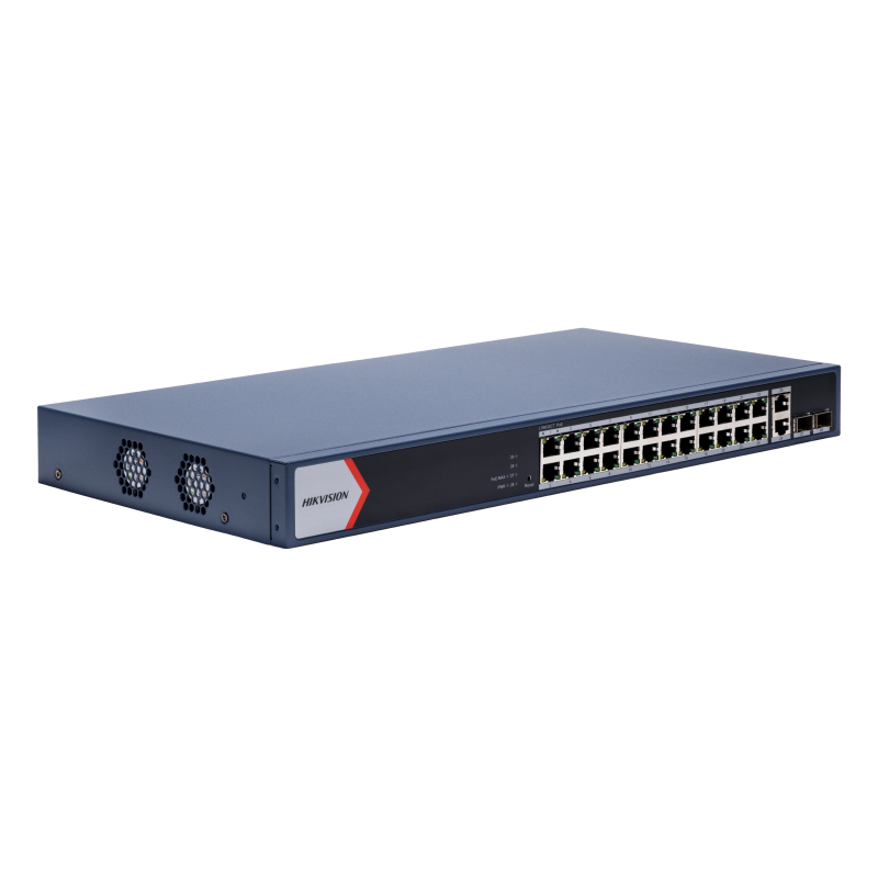 Hikvision DS-3E1528P-EI Коммутатор 24-портовый PoE