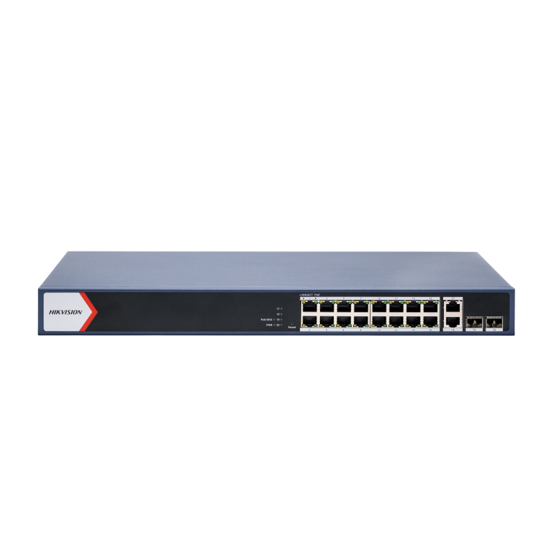 Hikvision DS-3E1520P-EI/M Коммутатор 16-портовый PoE