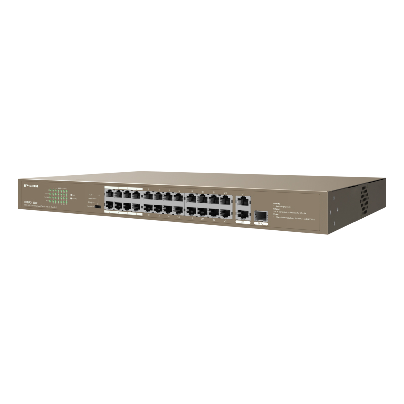 IP-Com F1126P-24-250W Коммутатор 26 портовый неуправляемый PoE