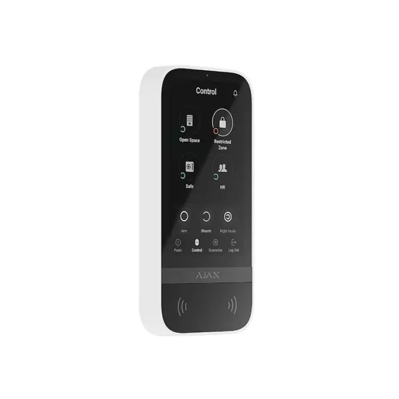 Ajax KeyPad TouchScreen белый Беспроводная сенсорная клавиатура