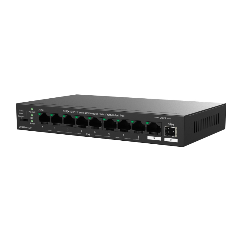 IP-Com G1110PF-8-120W Коммутатор 8-портовый неуправляемый PoE