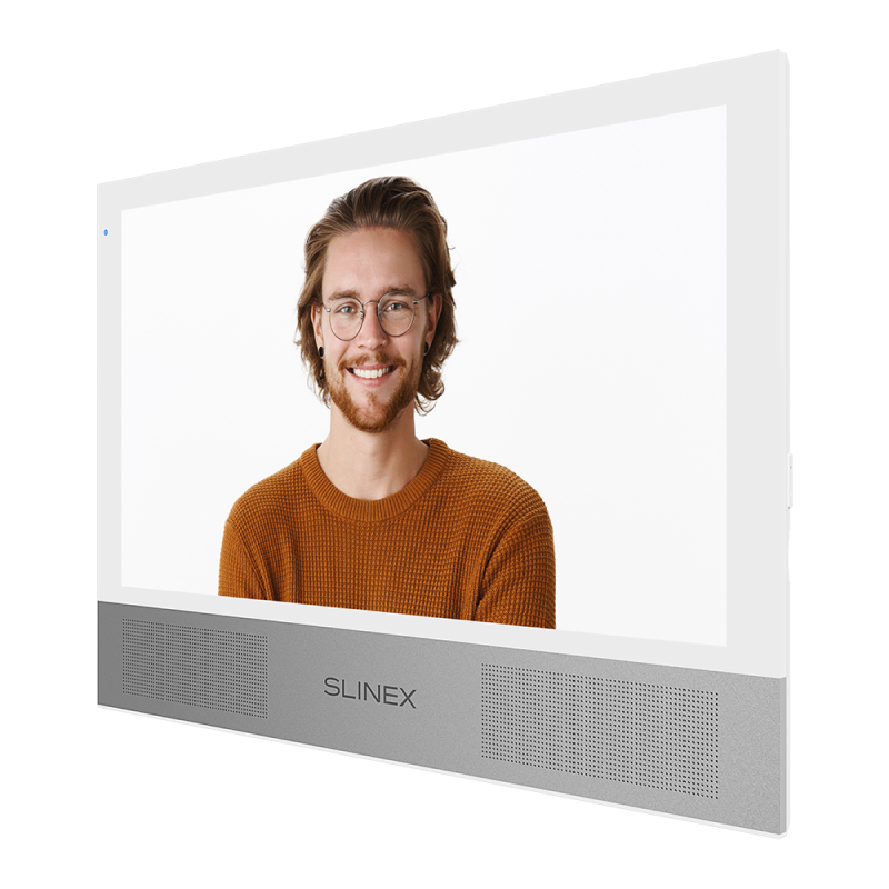 Slinex Sonik-10 цвет белый. 10" AHD Домофон с сенсорным экраном, динамиками и сменными панелями